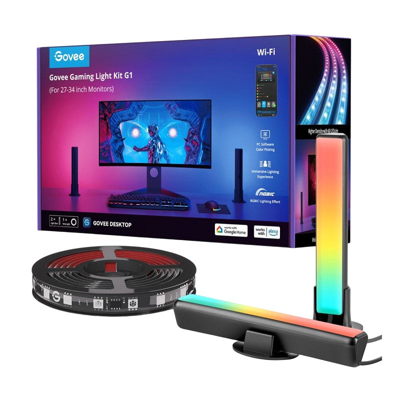 Govee PC Monitor Back Light & Light Bar Kit (27-34 inch) (Sync by PC Software) - H6608 Govee PC Monitor Back Light & Light Bar Kit (27-34 inch) (Sync by PC Software) - H6608